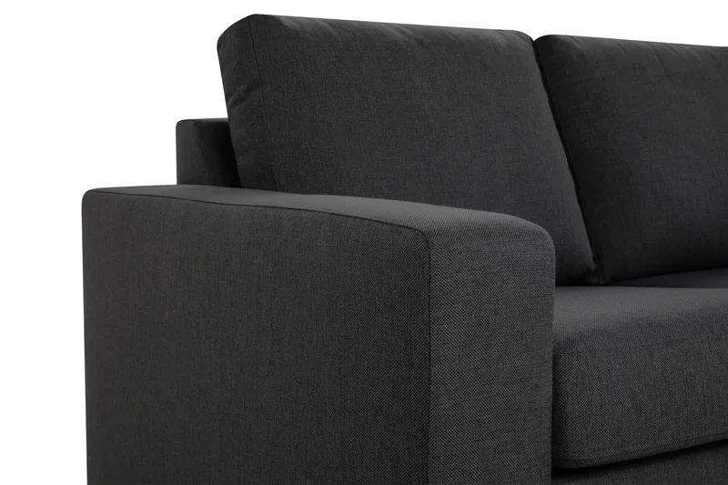 Crazy Sofaarrangement 2-personers Sofa + Lænestol i Stof - Mørkegrå - Møbler - Sofaer - Sofagrupper