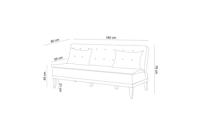 Fuoco Sofagruppe - Grå - Møbler - Sofaer - Sofagrupper