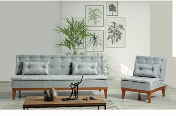 Fuoco Sofagruppe - Grå - Møbler - Sofaer - Sofagrupper