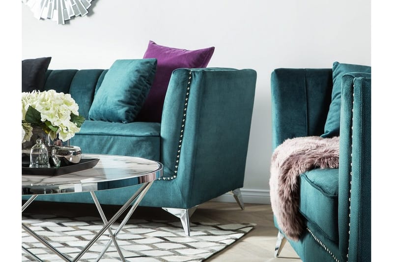 Gaula sofagruppe 2-pers. + 3-pers - Blå - Møbler - Sofaer - Sofagrupper
