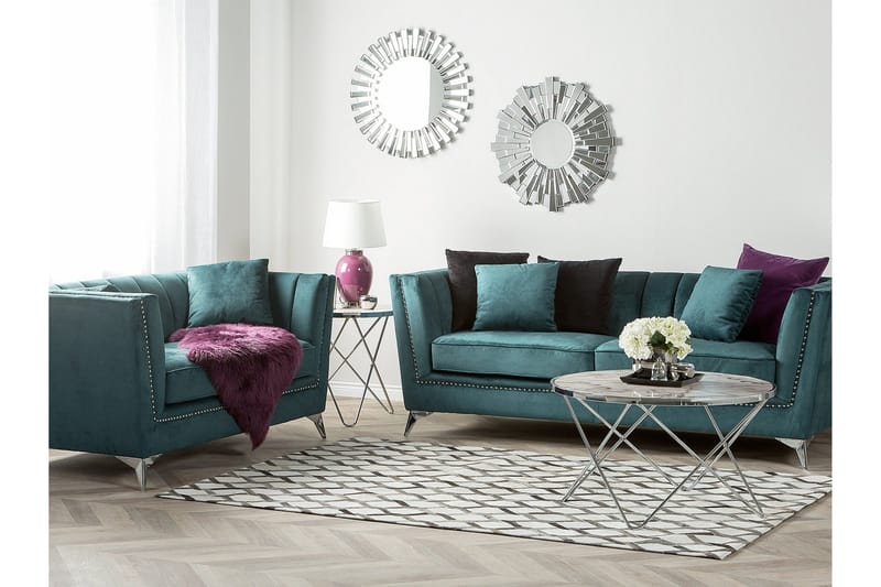 Gaula sofagruppe 2-pers. + 3-pers - Blå - Møbler - Sofaer - Sofagrupper