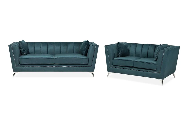 Gaula sofagruppe 2-pers. + 3-pers, Blå