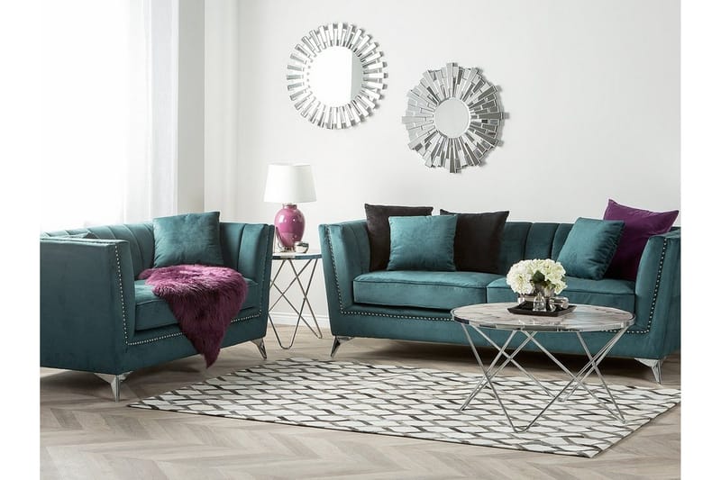 Gaula sofagruppe 2-pers. + 3-pers - Blå - Møbler - Sofaer - Sofagrupper