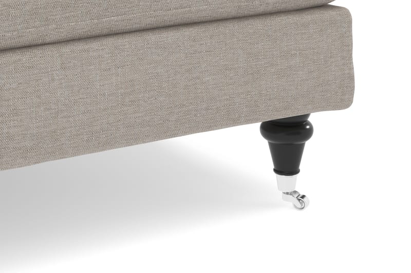 Howard Classic Sofagruppe 3-personers Sofa + Lænestol + Fodskammel i Stof - Beige - Møbler - Sofaer - Sofagrupper - Howard sofagruppe