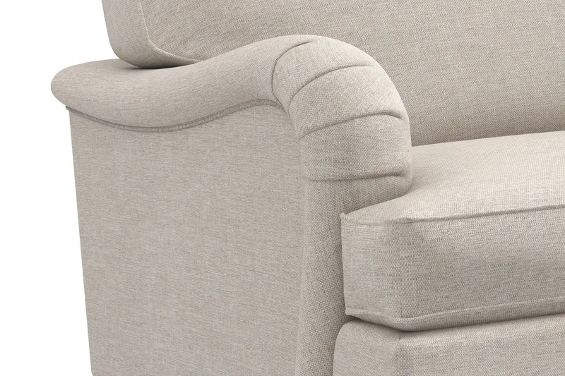 Howard Classic Sofagruppe 3-personers + 2-personers Sofa + Lænestol + Fodskammel i Stof - Beige - Møbler - Sofaer - Sofagrupper - Howard sofagruppe