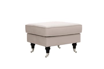 Howard Classic sofagruppe 3-personers sofa og lænestol samt fodskammel i fløjl - Beige - Møbler - Sofaer - Sofagrupper - Howard sofagruppe
