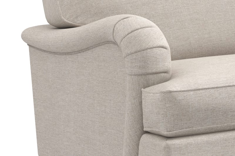 Howard Classic Sofagruppe 3-personers Sofa + Lænestol + Fodskammel i Stof - Beige - Møbler - Sofaer - Sofagrupper - Howard sofagruppe