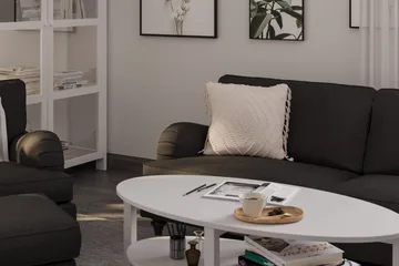 Howard Classic Sofagruppe 3-personers Sofa + Lænestol + Fodskammel i Stof - Mørkegrå - Møbler - Sofaer - Sofagrupper - Howard sofagruppe