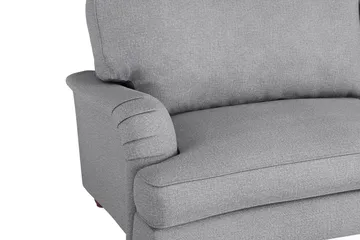 Howard Lyx Sofagruppe 3-personers Svunget Sofa + Chaiselongstol + Lænestol + Fodskammel i Stof - Lysegrå - Møbler - Sofaer - Sofagrupper - Howard sofagruppe