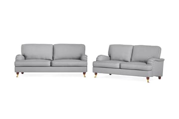Howard Lyx Sofagruppe 3-personers + 2-personers Stofsofa - Lysegrå - Møbler - Sofaer - Sofagrupper - Howard sofagruppe