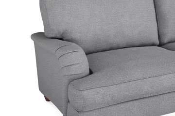Howard Lyx Sofagruppe 3-personers Sofa + Chaiselongstol + Lænestol + Fodskammel i Stof - Lysegrå - Møbler - Sofaer - Sofagrupper - Howard sofagruppe