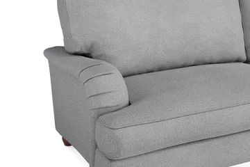 Howard Lyx Sofagruppe 4-personers + 3-personers Sofa + Lænestol + Fodskammel i Stof - Lysegrå - Møbler - Sofaer - Sofagrupper - Howard sofagruppe