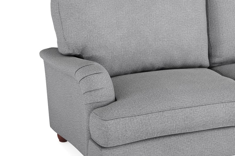 Howard Lyx Sofagruppe 4-personers Svunget Sofa + Chaiselongstol i Stof - Lysegrå - Møbler - Sofaer - Sofagrupper - Howard sofagruppe
