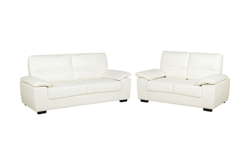 Adlyn Sofagruppe 2-pers. + 3-pers. Kunstlæder - Beige - Sofasæt 3+2+1 - Howard sofagruppe