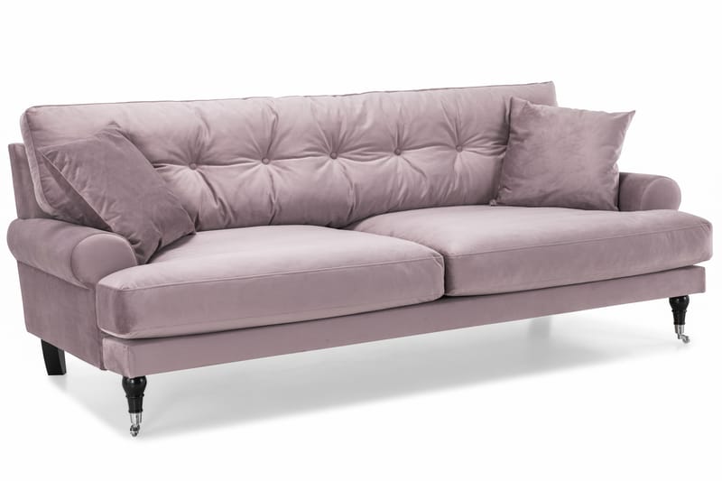 Andrew 3-personers Fløjlssofa - Lilla - Møbler - Sofaer - Sofagrupper - Howard sofagruppe