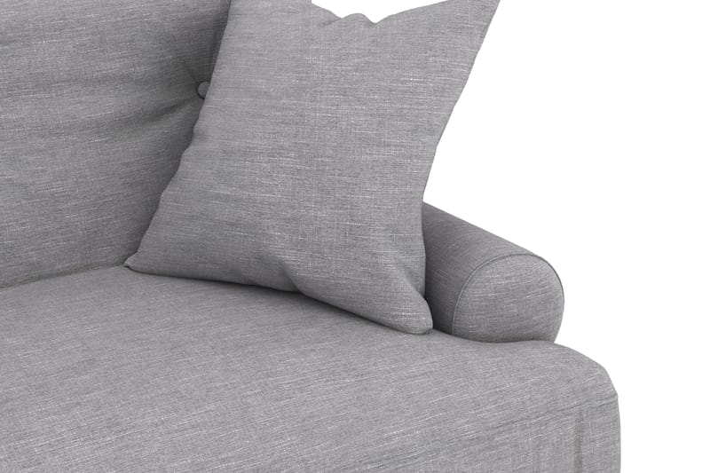 Andrew Sofagruppe 2-personers Sofa + Lænestol + Fodskammel i Stof - Grå - Møbler - Sofaer - Sofagrupper - Howard sofagruppe