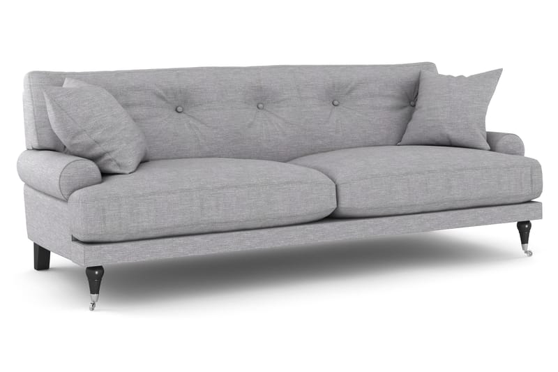 Andrew Sofagruppe 3-personers + 2-personers Sofa + Lænestol + Fodskammel i Stof - Grå - Møbler - Sofaer - Sofagrupper - Howard sofagruppe