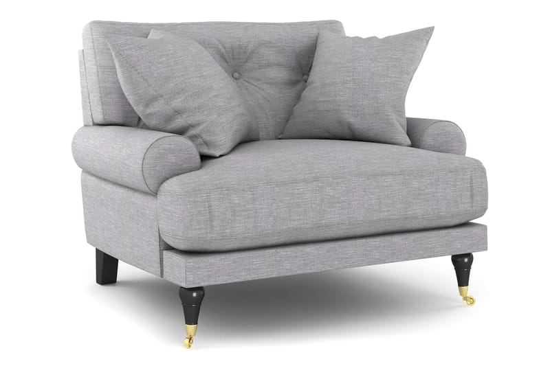 Andrew Sofagruppe 3-personers + 2-personers Sofa + Lænestol + Fodskammel i Stof - Grå - Møbler - Sofaer - Sofagrupper - Howard sofagruppe