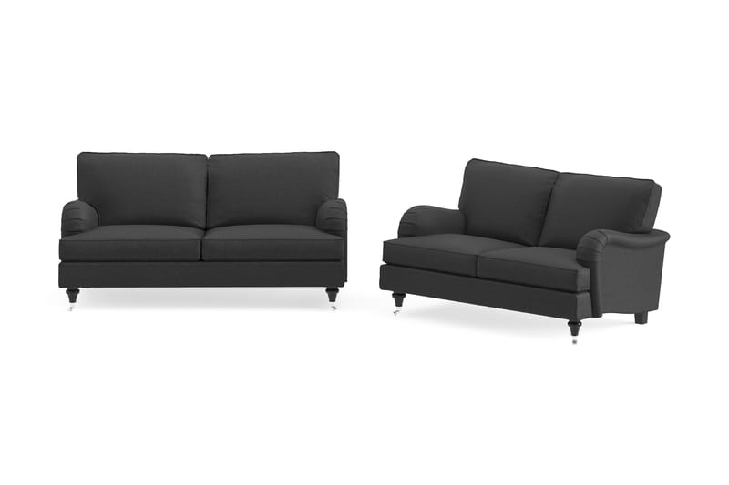 Howard Classic Sofagruppe 2-personers + 2-personers Stofsofa - Mørkegrå - Møbler - Sofaer - Sofagrupper - Howard sofagruppe