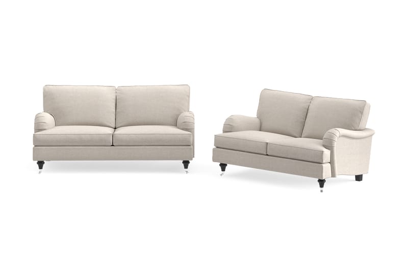 Howard Classic Sofagruppe 2-personers + 2-personers Stofsofa - Beige - Møbler - Sofaer - Sofagrupper - Howard sofagruppe