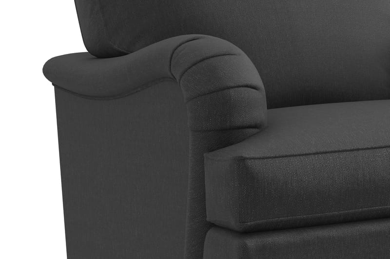 Howard Classic Sofagruppe 2-personers + Lille 2-personers Sofa + Lænestol + Fodskammel i Stof - Mørkegrå - Møbler - Sofaer - Sofagrupper - Howard sofagruppe