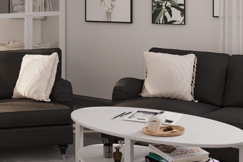 Howard Classic Sofagruppe 2-personers + 2-personers Stofsofa - Mørkegrå - Møbler - Sofaer - Sofagrupper - Howard sofagruppe