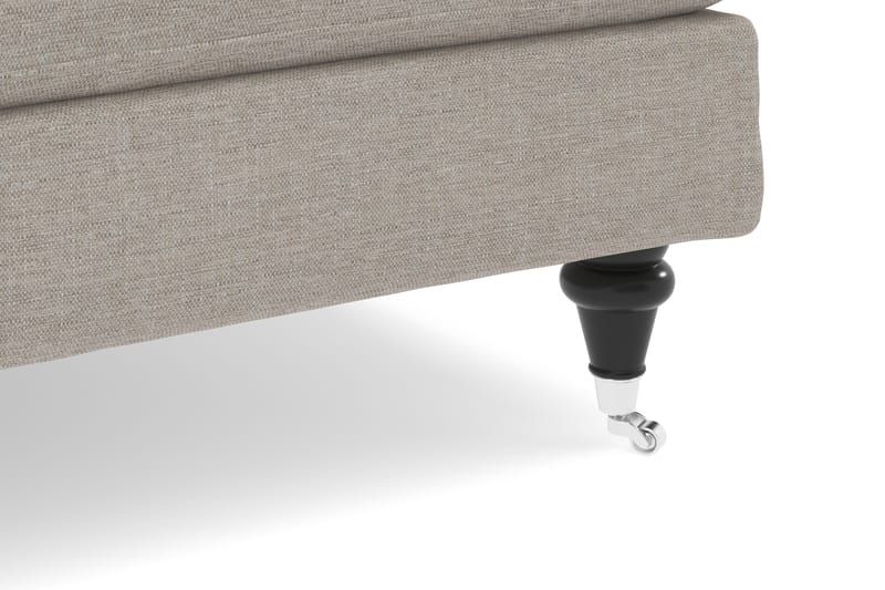 Howard Classic Sofagruppe 3-personers Sofa + Lænestol + Fodskammel i Stof - Beige - Møbler - Sofaer - Sofagrupper - Howard sofagruppe