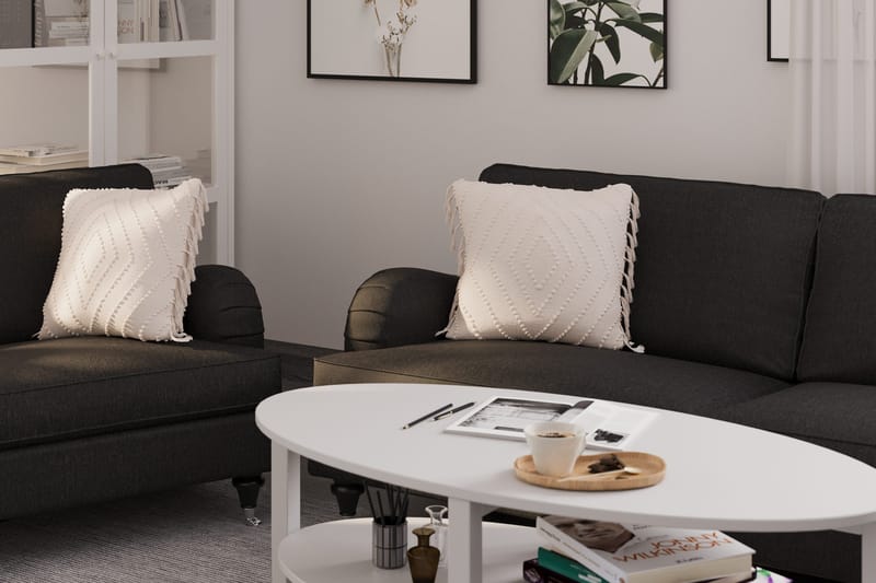 Howard Classic Sofagruppe 3-personers + 2-personers Sofa + Lænestol i Stof - Mørkegrå - Møbler - Sofaer - Sofagrupper - Howard sofagruppe