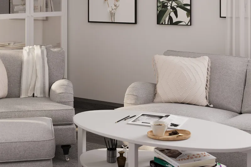 Howard Classic Sofagruppe 3-personers Sofa + Lænestol i Stof - Grå - Møbler - Sofaer - Sofagrupper - Howard sofagruppe