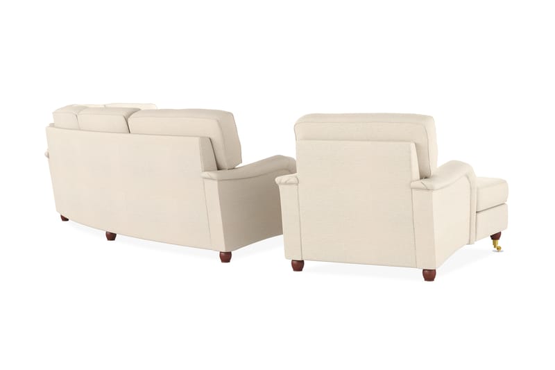 Howard Lyx Sofaarrangement 4-personers + 3-personers Buet Stofsofa - Beige - Møbler - Sofaer - Sofagrupper - Howard sofagruppe