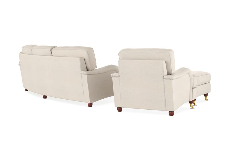 Howard Lyx Sofaarrangement 4-personers + 3-personers Buet Stofsofa - Beige - Møbler - Sofaer - Sofagrupper - Howard sofagruppe
