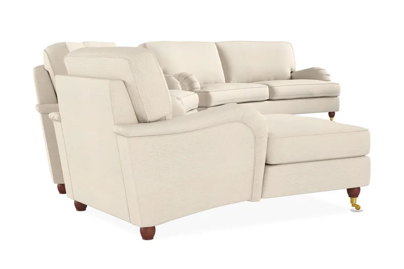 Howard Lyx Sofaarrangement 4-personers + 3-personers Buet Stofsofa - Beige - Møbler - Sofaer - Sofagrupper - Howard sofagruppe