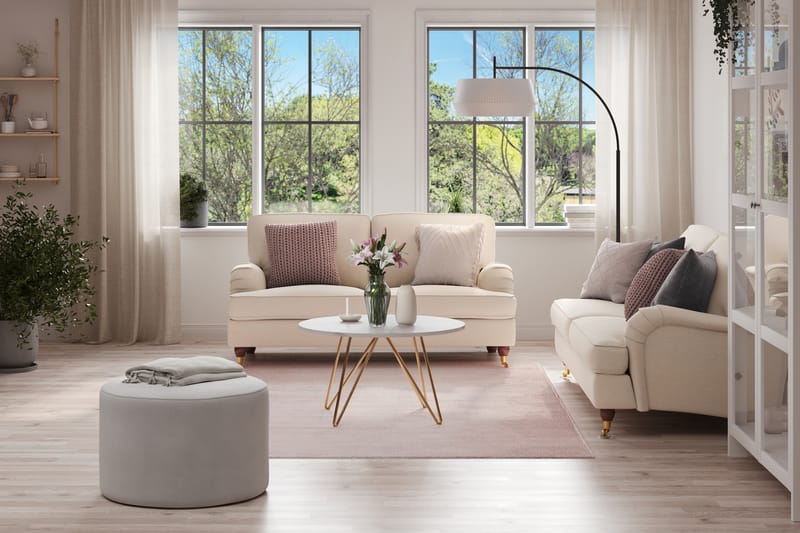 Howard Lyx Sofagruppe 3-personers + 2-personers Stofsofa - Beige - Møbler - Sofaer - Sofagrupper - Howard sofagruppe