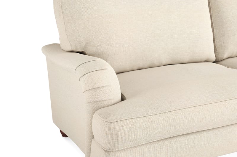 Howard Lyx Sofagruppe 3-personers Sofa + Lænestol + Fodskammel i Stof - Beige - Møbler - Sofaer - Sofagrupper - Howard sofagruppe