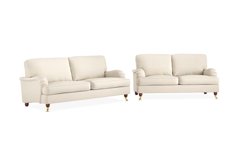 Howard Lyx Sofagruppe 3-personers + 2-personers Stofsofa - Beige - Møbler - Sofaer - Sofagrupper - Howard sofagruppe