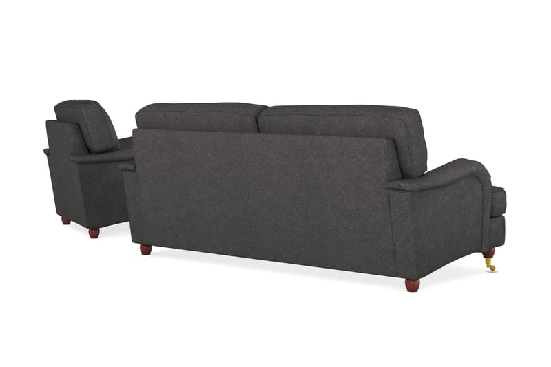 Howard Lyx Sofagruppe 3-personers Sofa + Chaiselongstol i Stof - Mørkegrå - Møbler - Sofaer - Sofagrupper - Howard sofagruppe