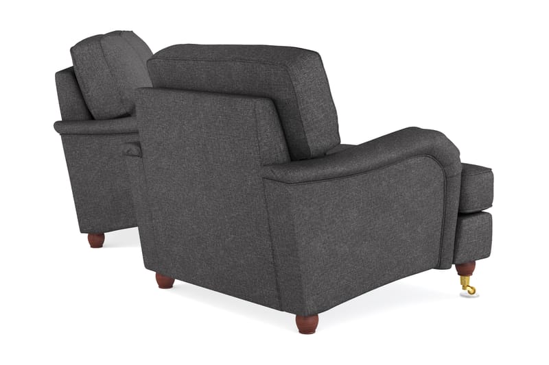 Howard Lyx Sofagruppe 3-personers Sofa + Lænestol i Stof - Mørkegrå - Møbler - Sofaer - Sofagrupper - Howard sofagruppe