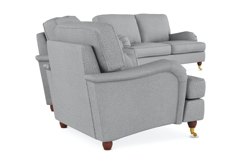 Howard Lyx Sofagruppe 3-personers + 2-personers Sofa + Lænestol i Stof - Lysegrå - Møbler - Sofaer - Sofagrupper - Sofasæt 3+2+1
