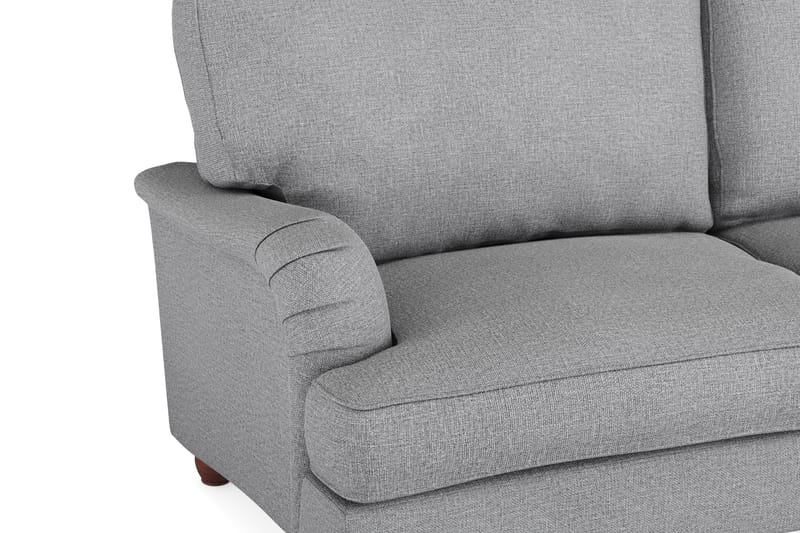 Howard Lyx Sofagruppe 4-personers Svunget Sofa + Chaiselongstol i Stof - Lysegrå - Møbler - Sofaer - Sofagrupper - Howard sofagruppe