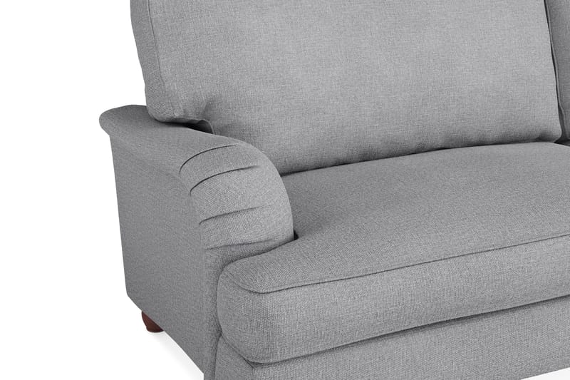 Howard Lyx Sofagruppe 4-personers + 3-personers Sofa + Lænestol + Fodskammel i Stof - Lysegrå - Møbler - Sofaer - Sofagrupper - Howard sofagruppe
