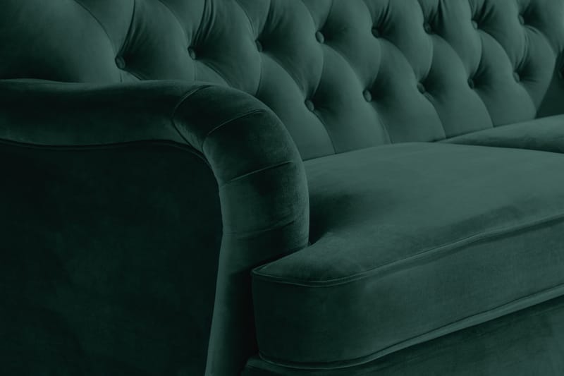 Howard Riviera Sofagruppe 2-pers+3-pers+Lænestol+Skammel Sva - Mørkegrøn - Møbler - Sofaer - Sofagrupper - Howard sofagruppe