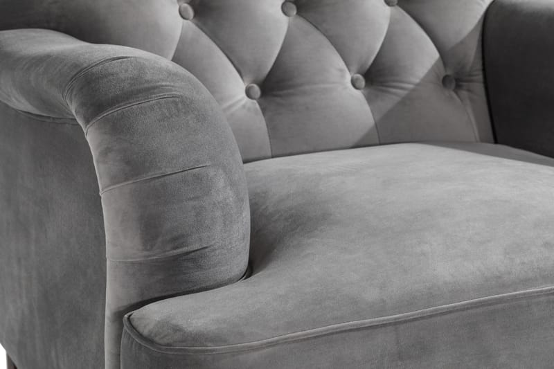 Howard Riviera Sofagruppe 2-pers+3-pers+Lænestol+Skammel Sva - Sølvgrå - Møbler - Sofaer - Sofagrupper - Howard sofagruppe
