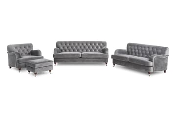 Howard Riviera Sofagruppe 2-Pers.+3-Pers.+Lænestol+Puf