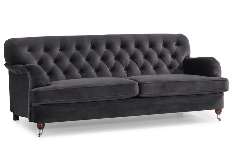 Howard Riviera Sofagruppe 2-Pers.+3-Pers.+Lænestol+Puf - Mørkegrå - Møbler - Sofaer - Sofagrupper - Howard sofagruppe