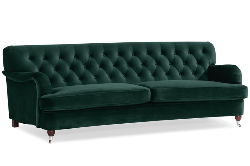 Howard Riviera Sofagruppe 2-pers+3-pers+Lænestol+Skammel Sva - Mørkegrøn - Møbler - Sofaer - Sofagrupper - Howard sofagruppe