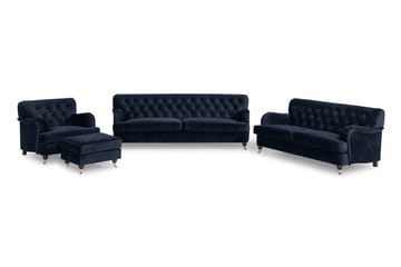 Howard Riviera Sofagruppe 2-pers+3-pers+Lænestol+Skammel Sva