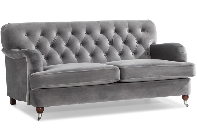 Howard Riviera Sofagruppe 2-pers+3-pers+Lænestol+Skammel Sva - Sølvgrå - Møbler - Sofaer - Sofagrupper - Howard sofagruppe