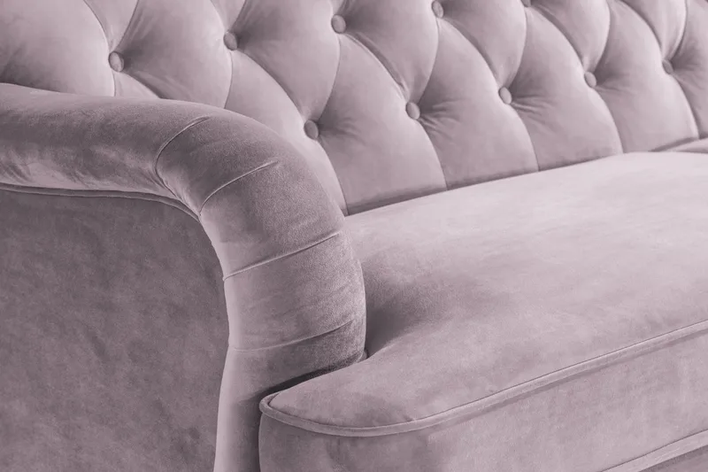 Howard Riviera Sofagruppe 3-personers + 2-personers Sofa + Lænestol + Fodskammel i Fløjl - Lilla - Møbler - Sofaer - Sofagrupper - Howard sofagruppe