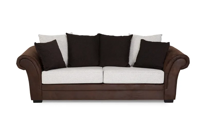 Toronto Sofagruppe 2-Pers+3-Pers+Lænestol - Brun/Beige - Møbler - Sofaer - Sofagrupper - Howard sofagruppe