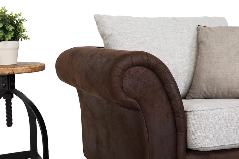 Toronto Sofagruppe 3-Pers+Lænestol - Brun/Beige - Møbler - Sofaer - Sofagrupper - Howard sofagruppe